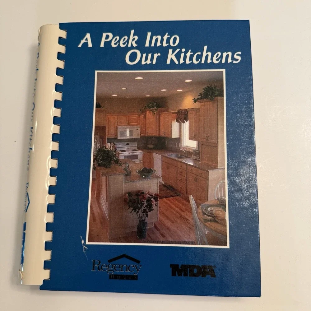 Regency Homes Iowa MDA Peek Into Our Kitchens Cookbook Recipes 2002 VTG